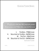 Puzzles from Wonderland SATB choral sheet music cover